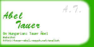 abel tauer business card